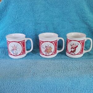 Vintage Champbell Soup Mug Set, 3 Total. Only Will Add To Your Collection